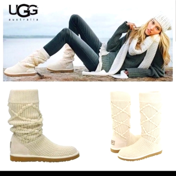ugg classic argyle knit boots